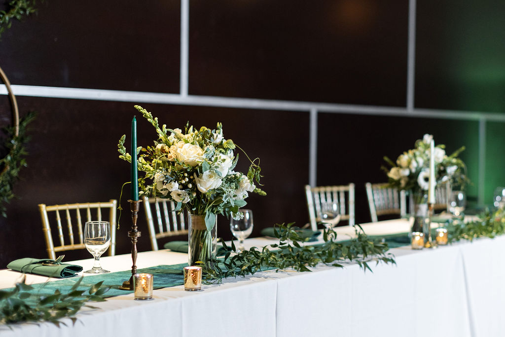 Fall Wedding at The Cadillac Room Lansing, Michigan photographed by Taylor Ingles Photography