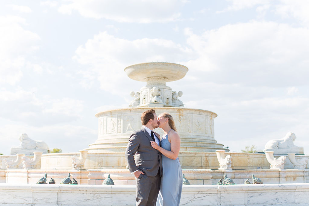 Belle Isle Engagement Session at the Belle Isle Fountain