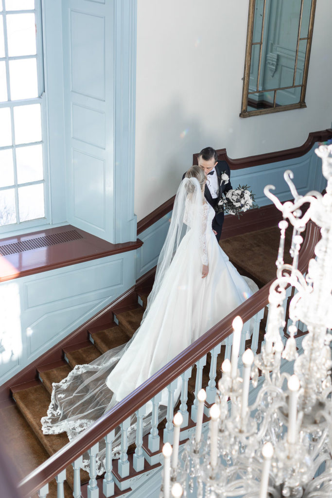 Winter wedding at the Henry Ford Museum Taylor Ingles Photography